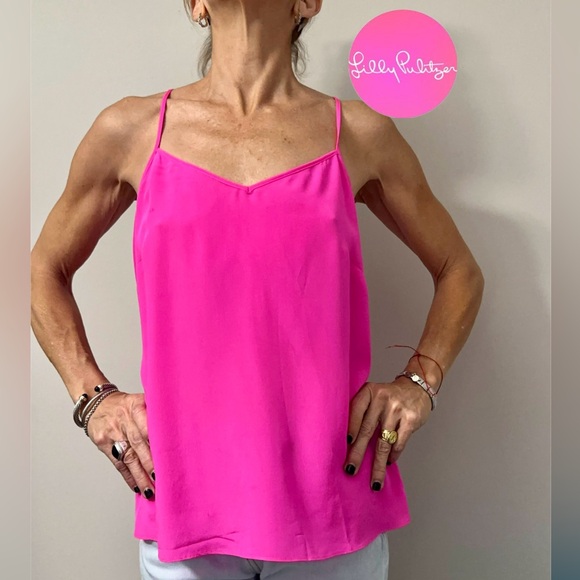 Lilly Pulitzer Women's Dusk Top - Reversible Tank, Lightweight Lileeze Fabric, V-Neck